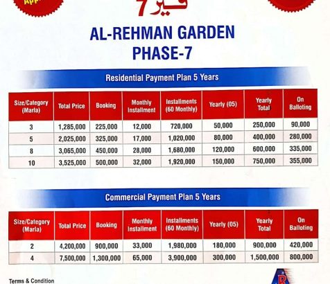 Al Rehman Garden Phase 7